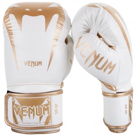 Giant 3.0 Boxing Gloves (Nappa Leather) - White/Gold